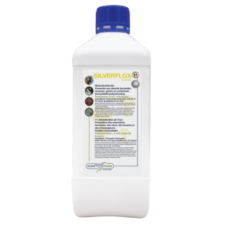 SILVERFLOX Peroxyde d’hydrogène - Désinfection de l’eau 1L - NeorniPharma SILVER-1 Neornipharma 32,00 € Ornibird