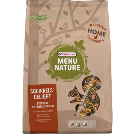 Menu Nature Aliments pour écureuil 600gr - Versele Laga à 5,70 € - Versele-Laga - 461533 - Nature