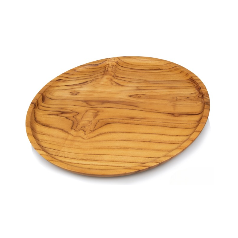 Assiette en Bois Teck 30x2cm - Giganterra