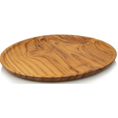 Assiette en Bois Teck 30x2cm - Giganterra à 13,95 € - Giganterra - G02-03075 - Décoration naturelle