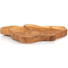 Assiette en Bois Teck Naturel 44x35x3cm - Giganterra G02-03072 Giganterra 32,95 € Ornibird