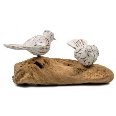 Décoration en Bois Double Oiseaux - Giganterra à 7,95 € - Giganterra - G02-03060 - Décoration naturelle