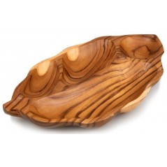 Plat A Sauce en Forme de Feuille en Bois Teck - 20x30x4cm - Gigenterra G02-03066 Giganterra 17,95 € Ornibird