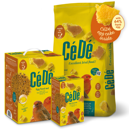 Pâtée aux œufs rouge canari 1KG - Cédé