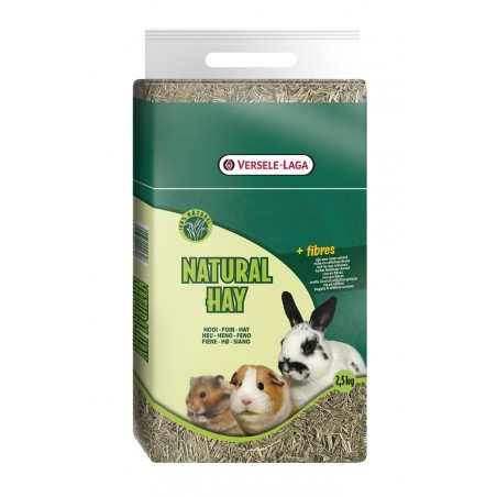 Natural Hay Foin 2,5kg - Foin purifié et séché à 7,45 € - Versele-Laga - 424132 - Foin