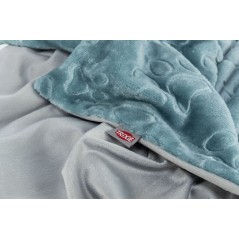 Couverture Barry en Peluche Douce Aspect Velours Bleu/Gris 150 × 100 cm - Trixie à 27,90 € - Trixie - 376005 - Couvertures