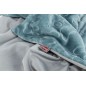 Couverture Barry en Peluche Douce Aspect Velours Bleu/Gris 150 × 100 cm - Trixie