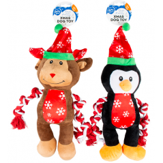 Xmas Peluche Pingouin ou Renne Couleurs Mélangées - Duvoplus 14676 Duvo + 8,95 € Ornibird