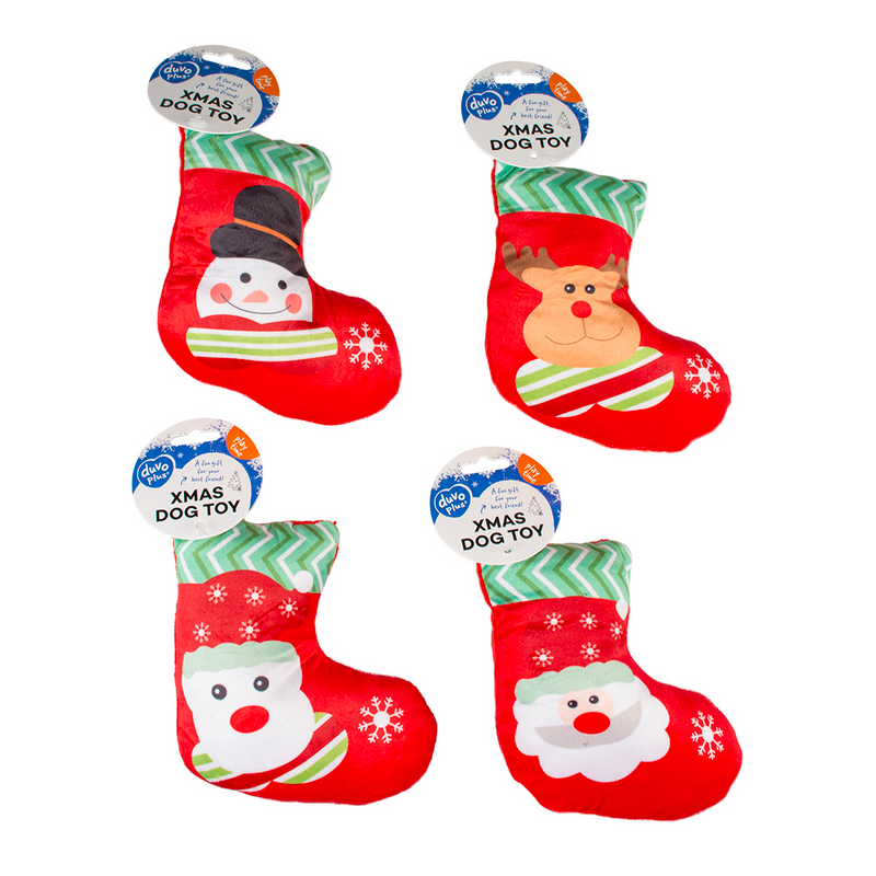 Xmas Peluche Chaussette Couleurs Mélangées - Duvo+