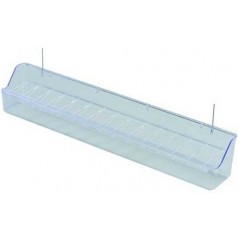 Mangeoire à crochets avec grille 30cm, transparent - 2G-R à 2,95 € - 2G-R - ART-052T - Mangeoires