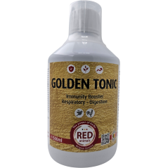 Golden Tonic, système immunitaire, digestion, voies respiratoires 500ml - Red Animals RA032.03 Red Animals 24,95 € Ornibird