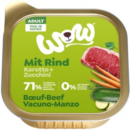 Adult Boeuf avec carottes et à la courgette 150g - WOW à 1,49 € - WOW - WOWA00150BE - WOW