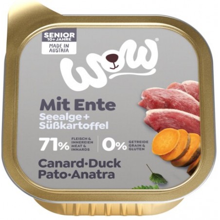 Senior Canard aux algues marines et à la patate douce 150g - WOW à 1,49 € - WOW - WOWS00150DU - WOW