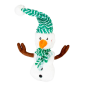 Xmas Peluche Bonhomme de Neige Leo Multicolore - Duvo+