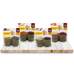 Rouleaux de foin Panais & Betterave rouge - Hobby First à 6,85 € - Hobby First - 663981 - Snacks aux épices, fruits & légumes