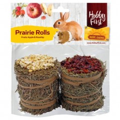 Rouleaux de foin Pomme & Églantier - Hobby First à 6,85 € - Hobby First - 663982 - Snacks aux épices, fruits & légumes