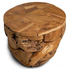 Table Basse Bois Teck Ovale Tempel 100x65x45 cm - Giganterra à 449,45 € - Giganterra - G02-03115 - Décoration naturelle