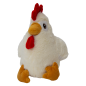 Doudou Poulet avec Squeeker+Crunchy Blanc-23cm - Jack and Vanilla