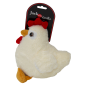 Doudou Poulet avec Squeeker+Crunchy Blanc-23cm - Jack and Vanilla