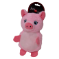 Doudou Cochon avec Squeeker+Crunchy Rose 24cm - Jack and Vanilla