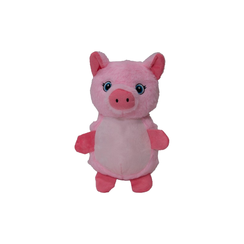 Doudou Cochon avec Squeeker+Crunchy Rose 24cm - Jack and Vanilla