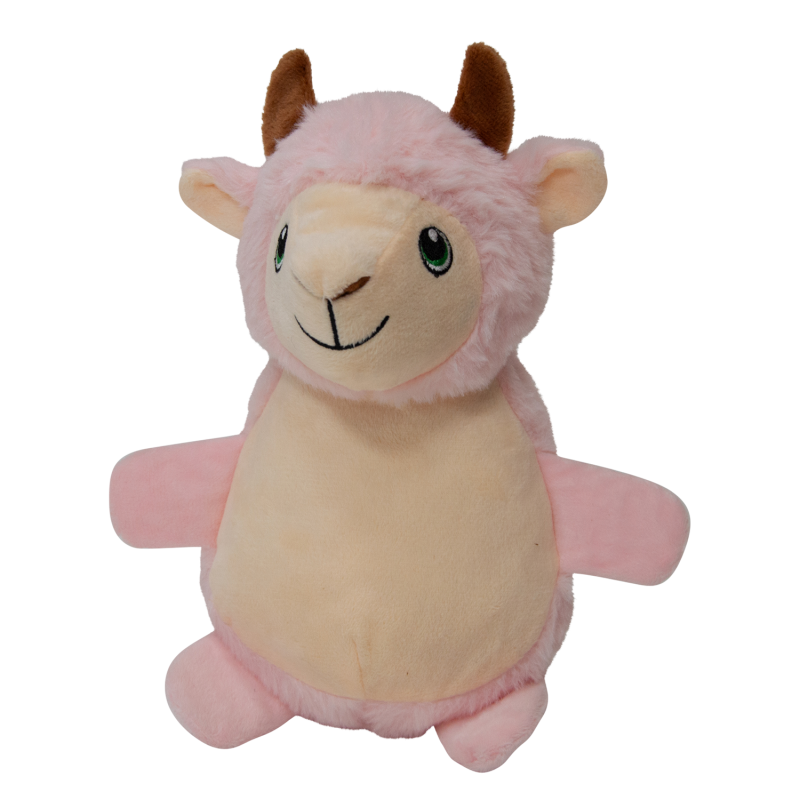 Doudou Mouton  avec Squeeker+Crunchy Rose 25cm - Jack and Vanilla