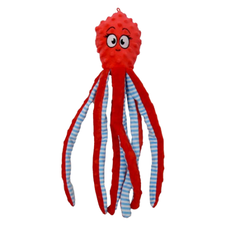 Doudou Pieuvre avec Squeeker+Crunchy Vert 45cm - Jack and Vanilla à 12,95 € - Jack and Vanilla - 48/2136 - Jouets en peluche