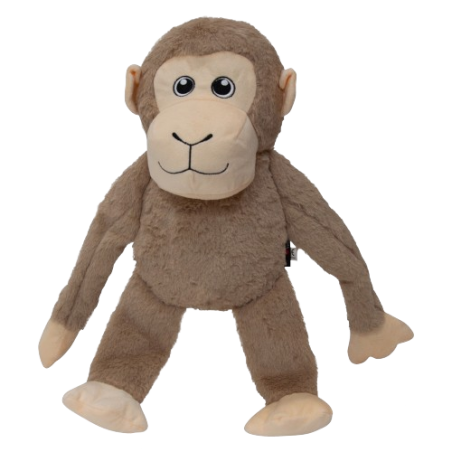 Peluche Zoonimals Singe avec Squeeker+Crunchy Brun 40cm - Jack and Vanilla