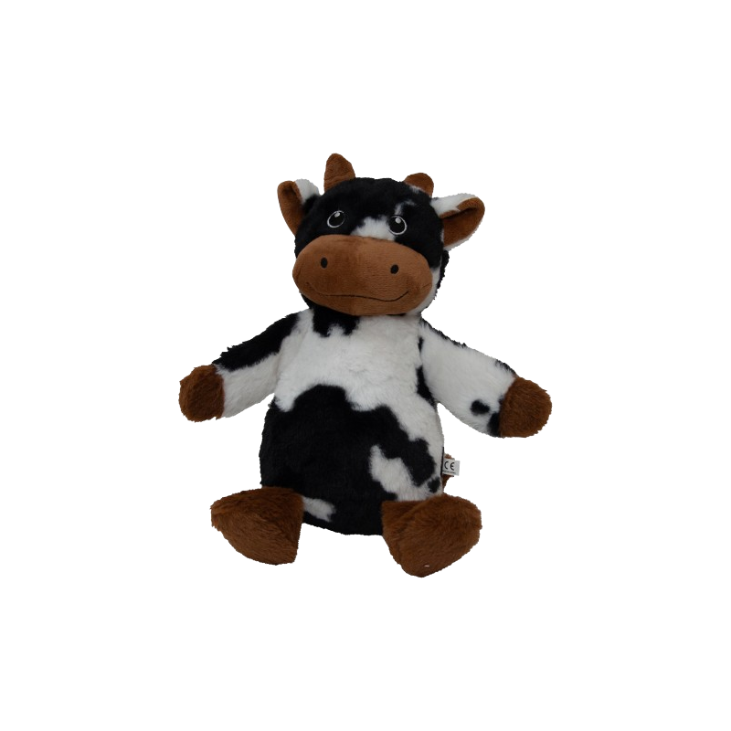 Peluche Zoonimals Vache avec Squeeker+Crunchy Brun 30cm - Jack and Vanilla