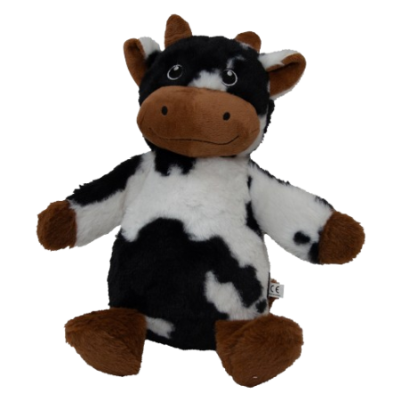 Peluche Zoonimals Vache avec Squeeker+Crunchy Brun 30cm - Jack and Vanilla