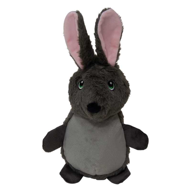 Peluche Zoonimals Lapin avec Squeeker+Crunchy Gris 31cm - Jack and Vanilla