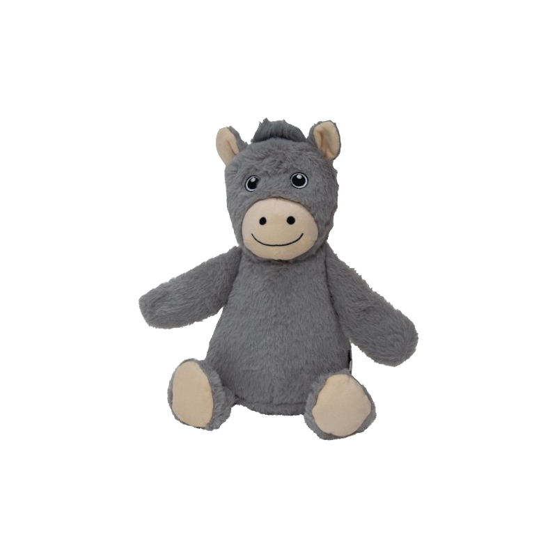 Peluche Zoonimals Âne avec Squeeker+Crunchy Gris 30cm - Jack and Vanilla