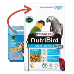 Gold Crumble Pâtée Sèche Grandes Perruches et Perroquets - 800gr - NutriBird 422245 Versele-Laga 5,60 € Ornibird