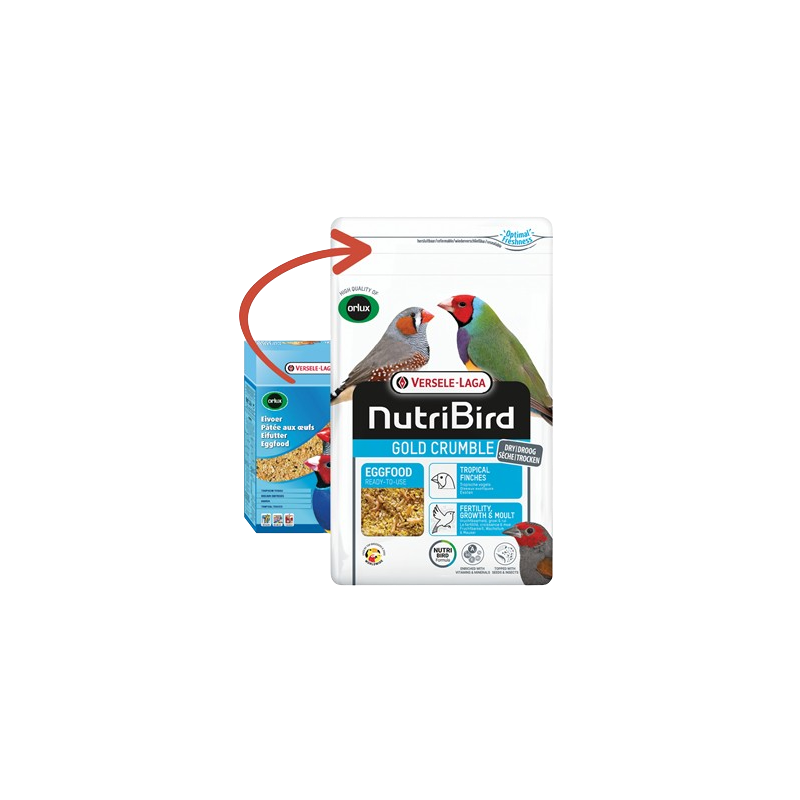 NutriBird Gold Crumble Oiseaux Exotiques - 4kg