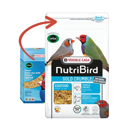 NutriBird Gold Crumble Oiseaux Exotiques - 4kg