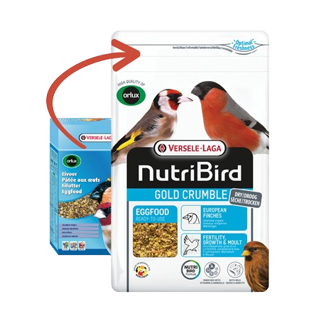 NutriBird Gold Crumble Oiseaux Indigènes - 800gr