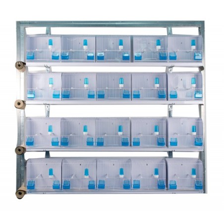 Batteries de 20 cages d'exposition 35x17x30 - New Canariz à 940,00 € - New Canariz - 3300 - Cages