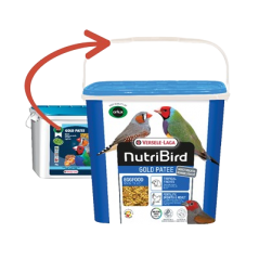 Gold Pâtée Humide Oiseaux Exotiques - 1kg - NutriBird à 6,50 € - Versele-Laga - 422243 - Nutribird