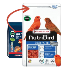 Gold Pâtée Humide Oiseaux Facteur Rouge - 1kg - NutriBird 422242 Versele-Laga 6,50 € Ornibird