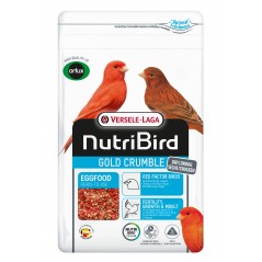 Gold Crumble Pâtée Sèche Oiseaux Facteur Rouge - 1kg - NutriBird