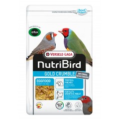 Gold Crumble Pâtée Sèche Oiseaux Exotiques - 1kg - NutriBird à 6,50 € - Versele-Laga - 422251 - Nutribird