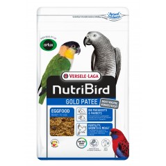 Gold Pâtée Humide Grandes Perruches et Perroquets - 10kg - NutriBird à 43,75 € - Versele-Laga - 422361 - Nutribird