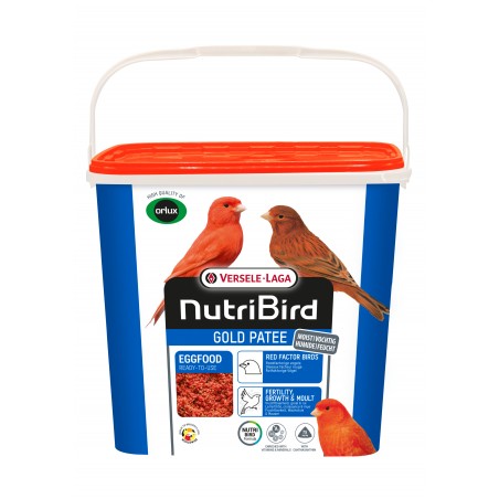 Gold Pâtée Humide Oiseaux Facteur Rouge - 5kg - NutriBird à 29,95 € - Versele-Laga - 422369 - Nutribird