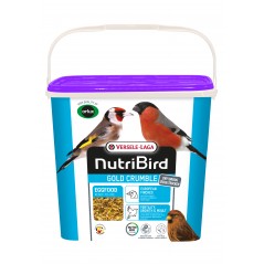 Gold Crumble Pâtée Sèche Oiseaux Indigènes - 4kg - NutriBird à 32,40 € - Versele-Laga - 422373 - Nutribird