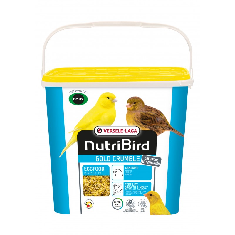 Gold Crumble Pâtée Sèche Canaris - 4kg - NutriBird