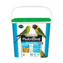 Gold Crumble Pâtée Sèche Perruches et Petits Perroquets - 4kg - NutriBird