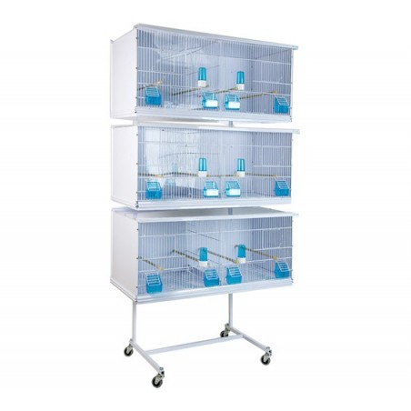 Batterie de 3 grandes cages 90x40x40 - New Canariz à 599,95 € - New Canariz - 3600 - Cages