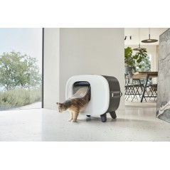 Litière Pour Chat Mira 56x45x50,5cm Anthracite - SAVIC à 77,65 € -  - 404173010 - Bacs à chat & litière pour chat