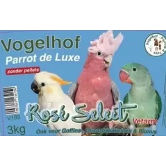 ROSE SELECT sans pellets - 6 kg à 45,95 € - Vogelhof - Parrots & Toys - V189 - Perroquets