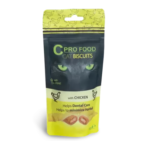 Biscuits au poulet pour chat 60gr - C PRO FOOD à 2,49 € - C PRO FOOD - CCBC - C PRO FOOD